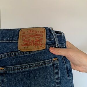 Levi Men’s 505 Denim Jeans 33”x32”